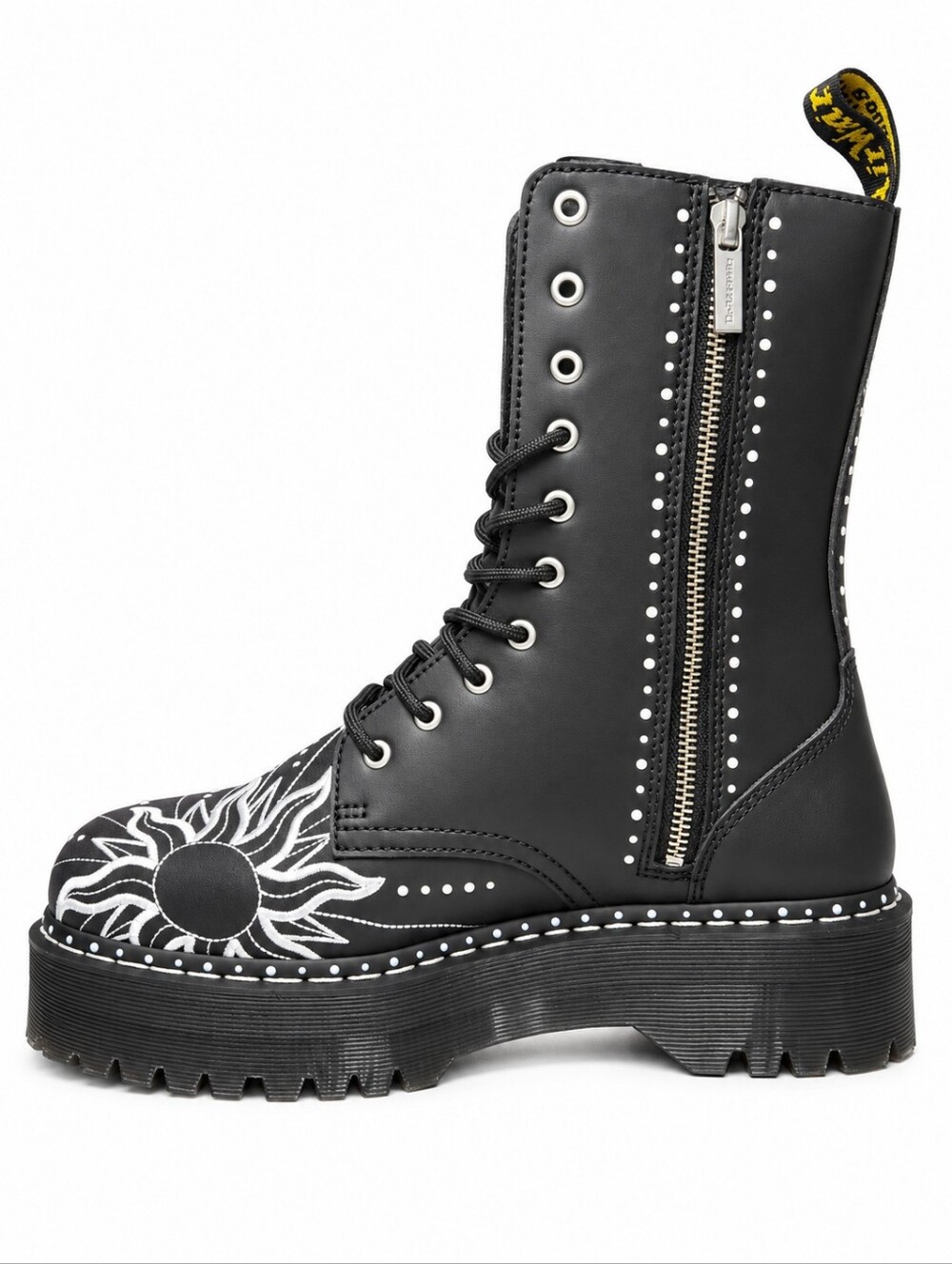 DR. MARTENS Jadon Hi Solar Flare Platform Boots Womens Size 12 Fits Men's 11 NEW - Picture 8 of 13